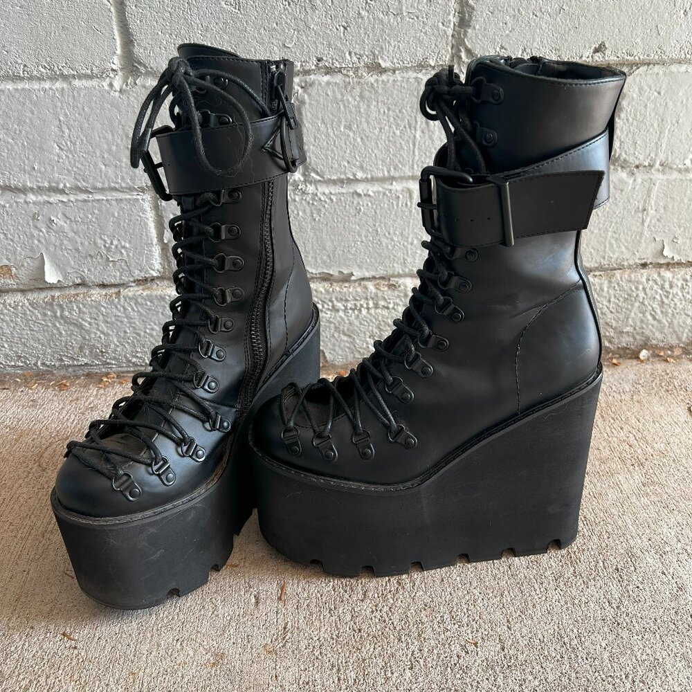Current Mood Vegan Leather Platform Boots